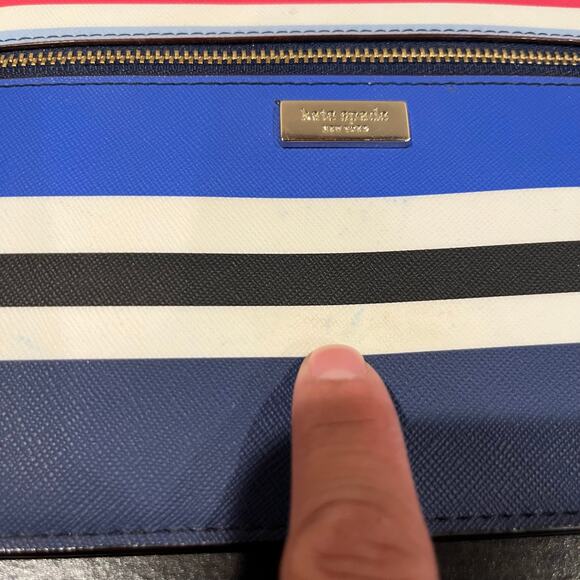 Kate Spade Wristlet Handbag WLRU2918 Laurel Way Print Blue - Picture 4 of 5